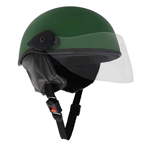 Sage Square Multipurpose Half Helmet for Men and Women (Large, Green Matte) - Image 1