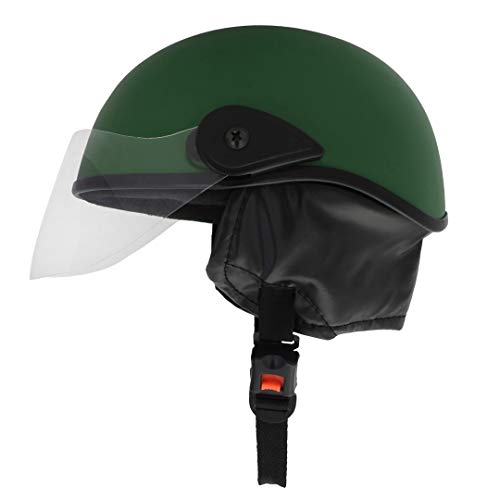 Sage Square Multipurpose Half Helmet for Men and Women (Large, Green Matte) - Image 4