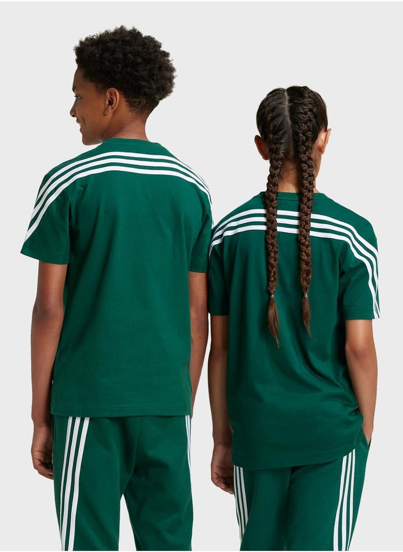 Adidas - تي شيرت أيقونة المستقبل للشباب 3 خطوط - Image 1