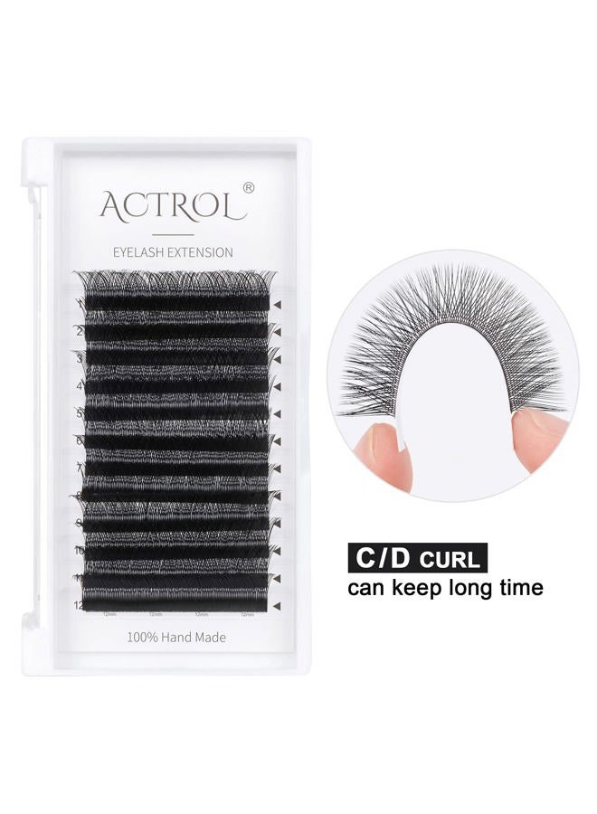 ACTROL YY Eyelashes Extension Lashes Black C Curl 0.07mm 15mm Lash Volume Extension Easy Fans Y Shaped Premade Soft Eyelashes Supply - Image 3