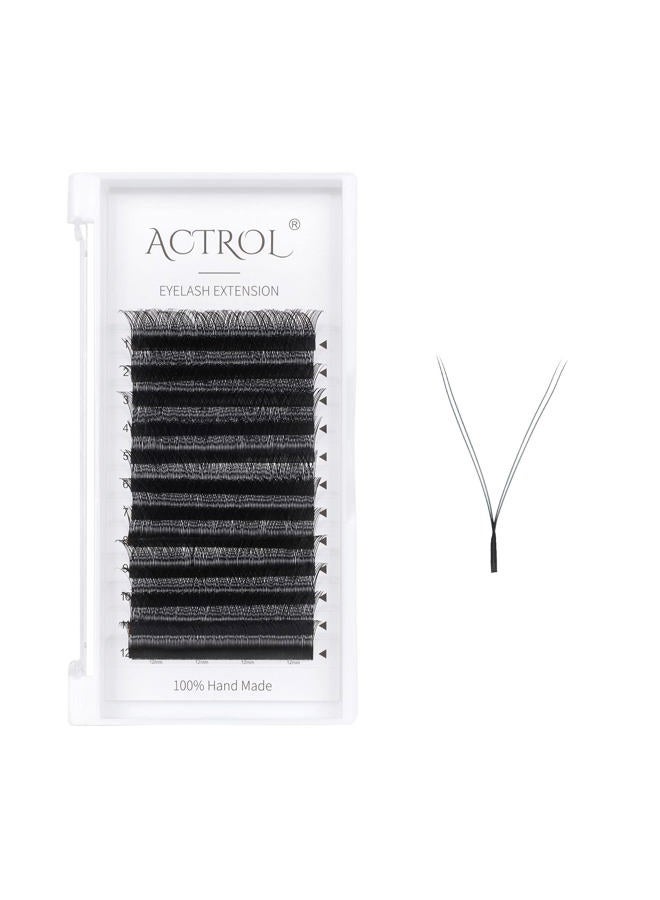 ACTROL YY Eyelashes Extension Lashes Black C Curl 0.07mm 15mm Lash Volume Extension Easy Fans Y Shaped Premade Soft Eyelashes Supply - Image 1