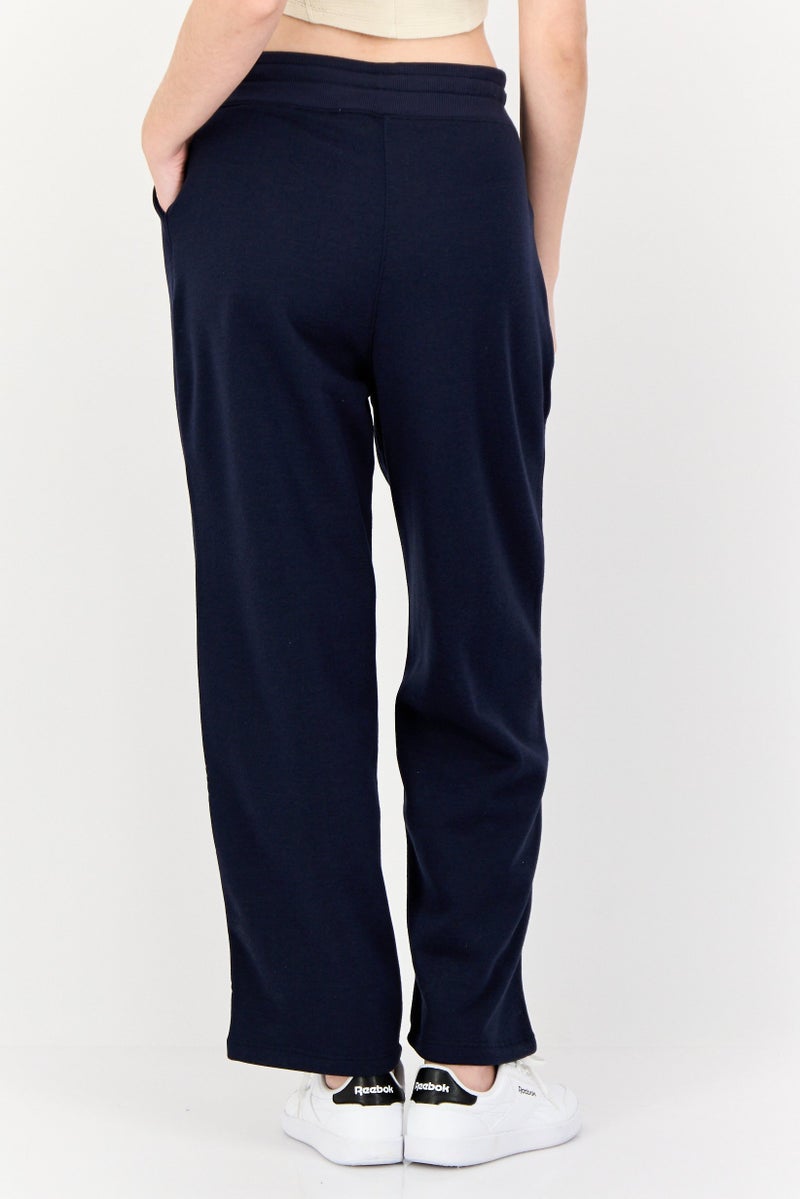 BSP Women Sportswear Fit Drawstring Outdoor Sweatpants, Navy - Image 3