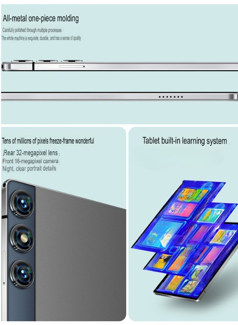 AROAQ P90 Pro Tablet Computer, 12 Inch 4k Ultra HD Screen Android Tablet With Ten Core Processor, 32MP Rear 16MP Front Camera Portable Wifi Pad, (1pc, Grey, Ten Core Processor, 512GB) - Image 4