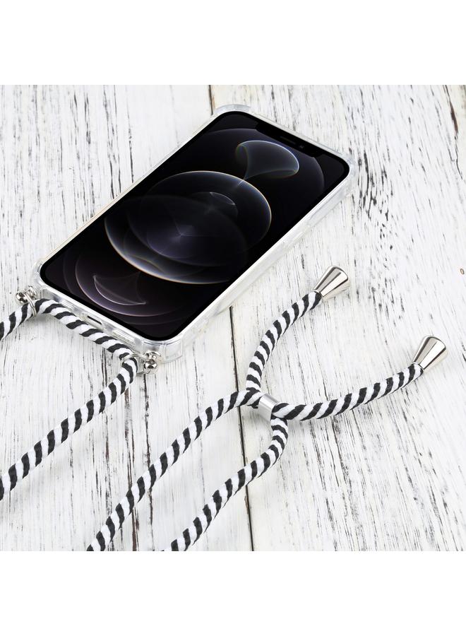 Zaboon Case For iPhone 13 Pro Max Four-corner Shockproof Transparent TPU Protective Case with Lanyard - Image 3