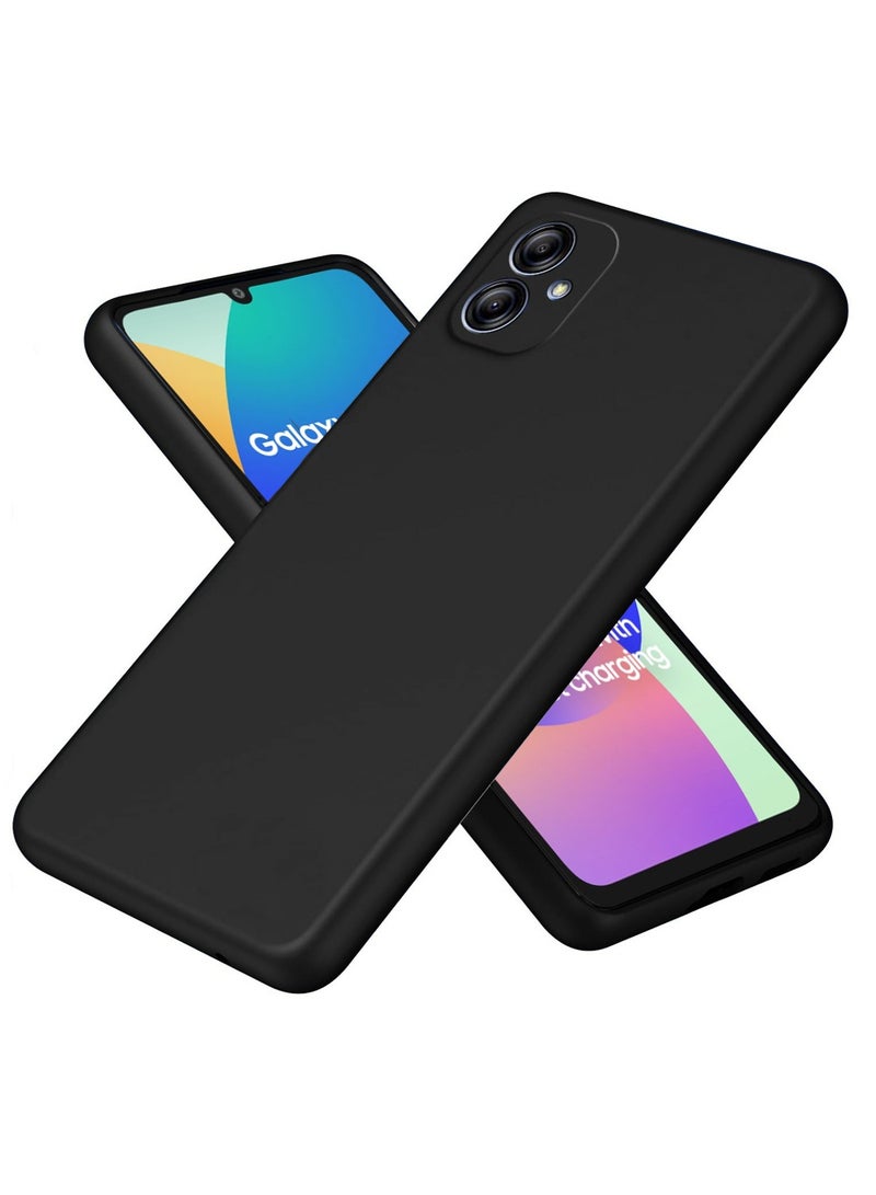 Wtech Samsung Galaxy F06 5G / Samsung Galaxy M06 5G 2025 Premium Soft Liquid Silicone Case Cover (MCRPSN) - Black - Image 1