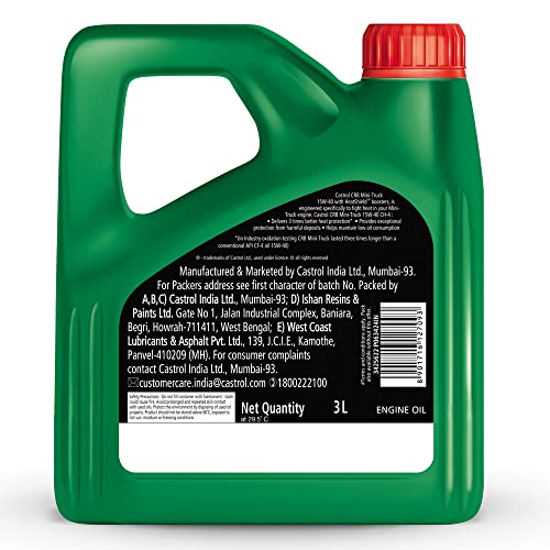 Castrol CRB MINI-TRUCK 15W-40 CH-4 Diesel Engine Oil for Mini-Trucks and Pick-Up Vans - Image 3