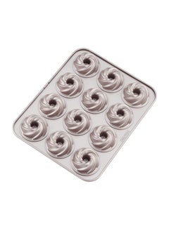 chefmade Tube Cake Pan 12 Cavity Non Stick Cyclone Doughnut Bakeware  - Image 1