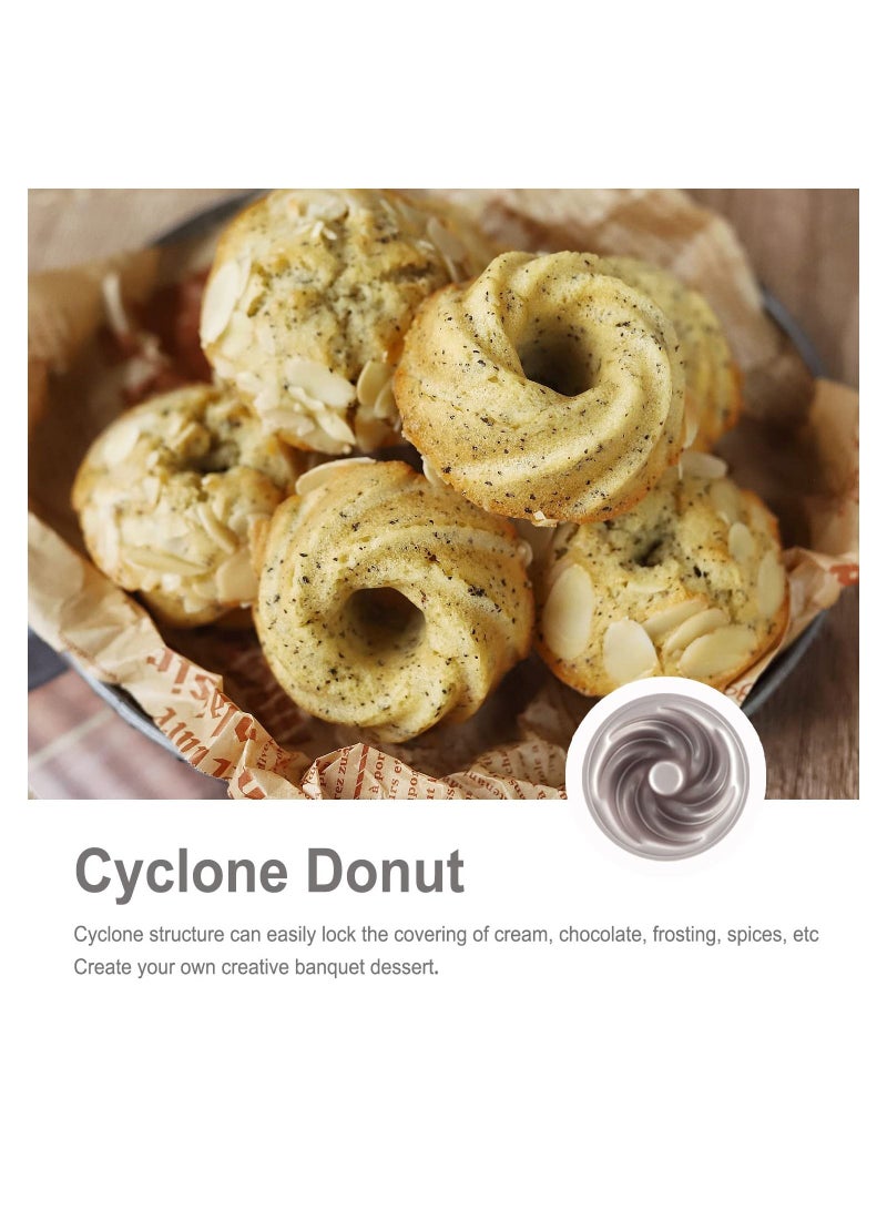 chefmade Tube Cake Pan 12 Cavity Non Stick Cyclone Doughnut Bakeware - Image 4