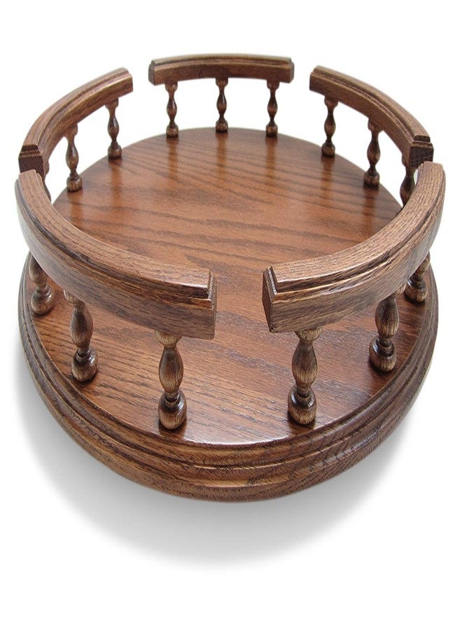 Amish Handcrafted 16" Lazy Susan Turn Table Revolving Solid Wood Oak Table Centerpiece Rotate Condiment Server Swivel - Image 2