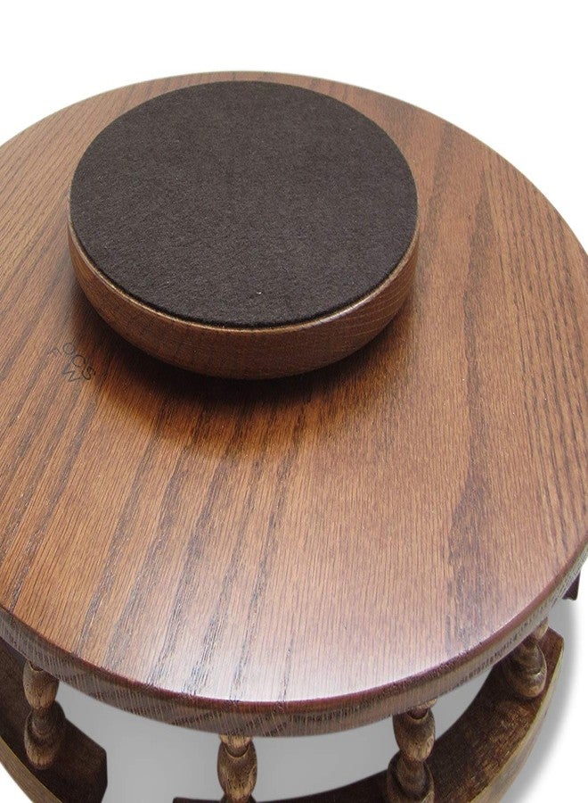 Amish Handcrafted 16" Lazy Susan Turn Table Revolving Solid Wood Oak Table Centerpiece Rotate Condiment Server Swivel - Image 4