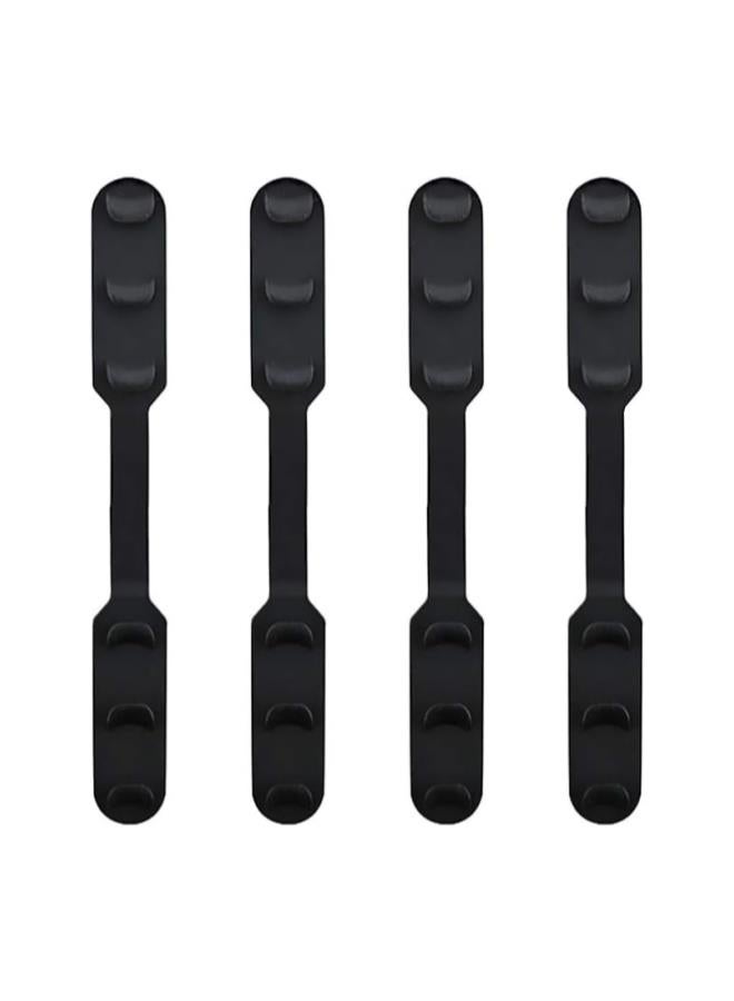 klarako 4 Pcs Mask Ear Strap Hook Mask Ear Rope Buckle Elastic Mask Band Buckle for All Kinds of Mask Relax Your Ears (Black) - Image 1