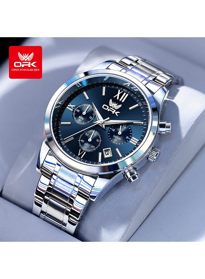 OPK Men'S Watch Waterproof Six-Pin Calendar Multi-Function Quartz Watch 6052 - Image 1