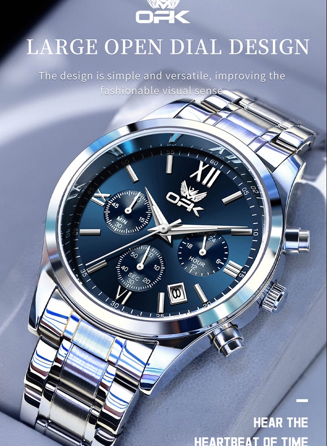 OPK Men'S Watch Waterproof Six-Pin Calendar Multi-Function Quartz Watch 6052 - Image 3