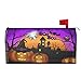 Ouqiuwa Ouqiuwa Halloween Scary Night Pumpkin Lanterns Welcome Magnetic Mailbox Cover, Mailbox Wrap Decorative for Garden Yard  - Image 2