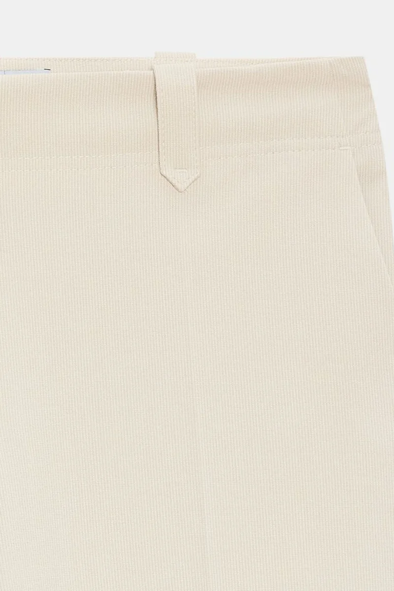 Dilvin Stone Natural DILVIN Mid-Waist Wide-Leg Crepe Trousers for Women | Best Price UAE