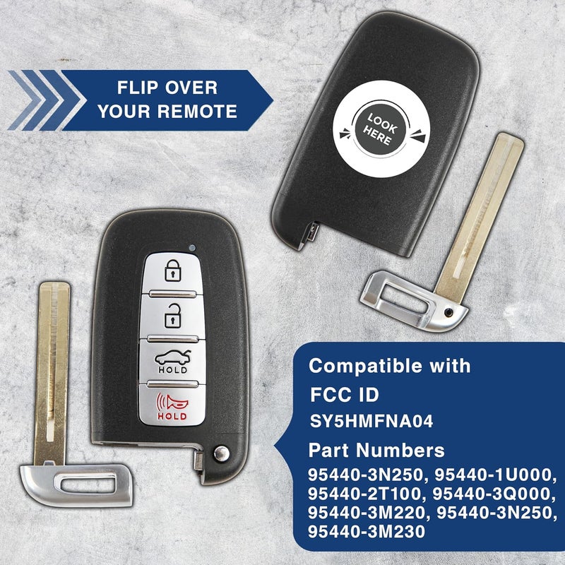 KeylessOption Remote Key Fob 4btn for Hyundai (SY5HMFNA04) - Image 4