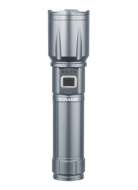 Rechargeable LED Torch with Zoom Function | 5000mAh Battery with Long Range Coverage of 1000 Meters | Hyper Bright LED with 6 Hours of Continuous Working | LED Flashlights SLT-602