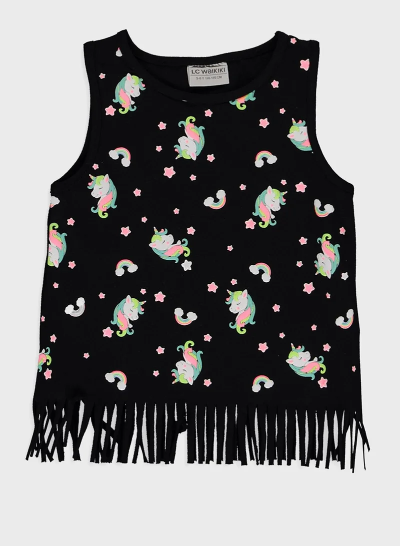LC WAIKIKI Kids Ruffle Hem Tank Top