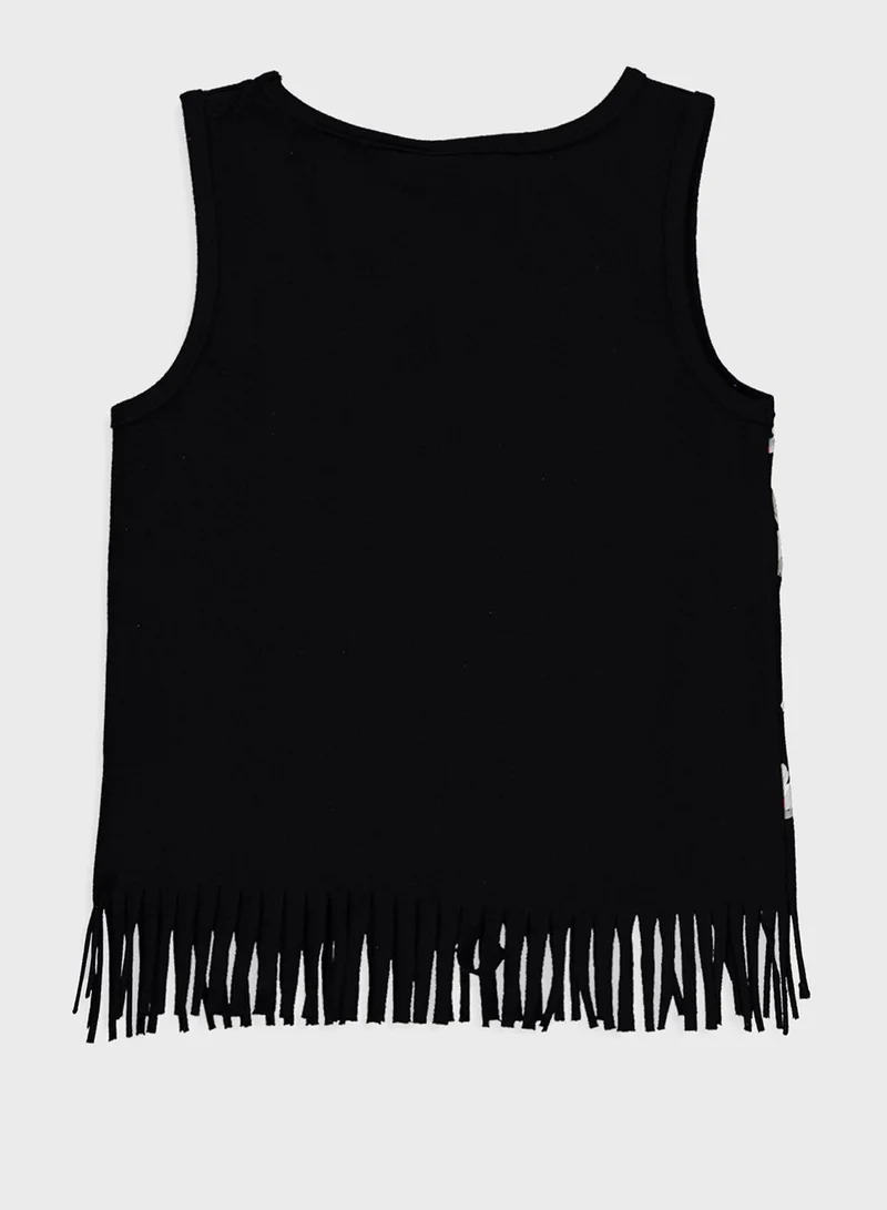 LC WAIKIKI Kids Ruffle Hem Tank Top