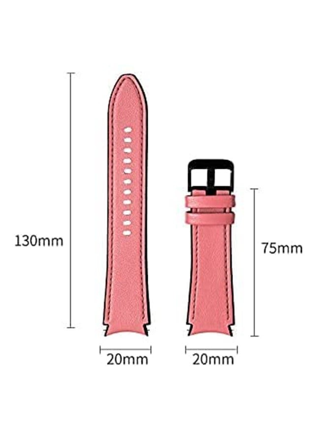 فينسوك سامسونج جالاكسي ووتش 4 كلاسيك جلد وردي مع عدم وجود فجوة الفرقة ووتش الذكية - Image 4
