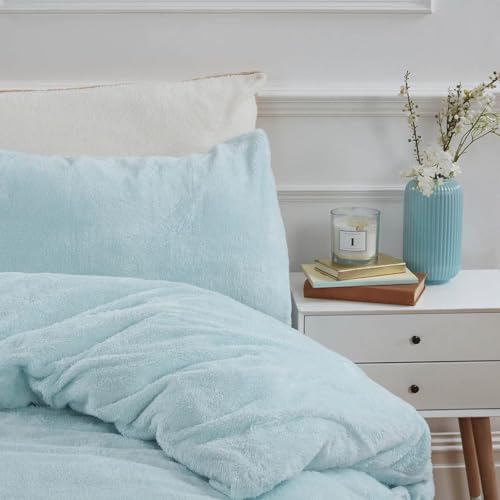 S&S Sands® Super Soft Double Bed Woollen Quilt Cover, 310TC Warm Duvet Cover, Woolen Duvet Cover/Rajai Cover/Blanket Cover/Quilt Cover King Size=90x100 Inches, Winter Blanket Cover (Aqua) - Image 3