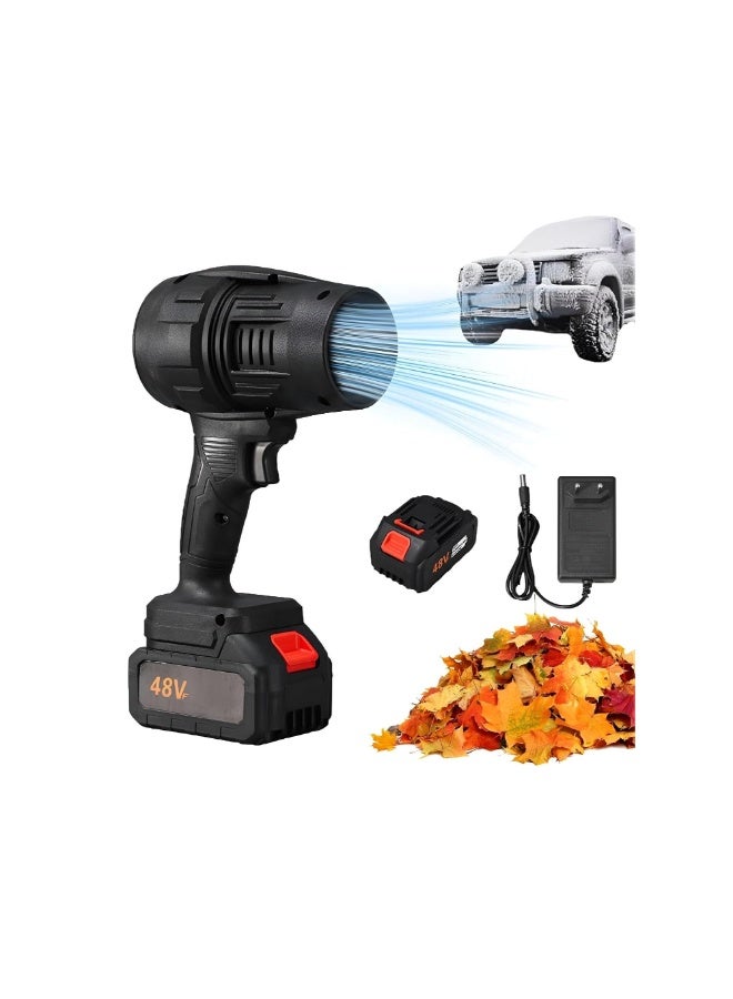 أكاليكس منفاخ هواء كهربائي بدون أسلاك، منفاخ هواء سوبر جيت 280000 دورة في الدقيقة، مجفف هواء توربو محمول لتنظيف غبار السيارة والتخييم في الهواء الطلق والشواء منفاخ هواء - Image 1