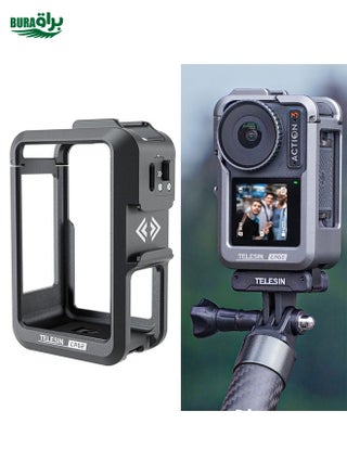 For DJI Osmo Action 3 TELESIN OA-FMS-004 Motion Camera Metal Rabbit Cage Protection Frame(Grey) - pzsku/Z6C33F2DDA742C04EE254Z/45/_/1738345830/451345b2-669f-43bd-ac06-7b889cc2708b