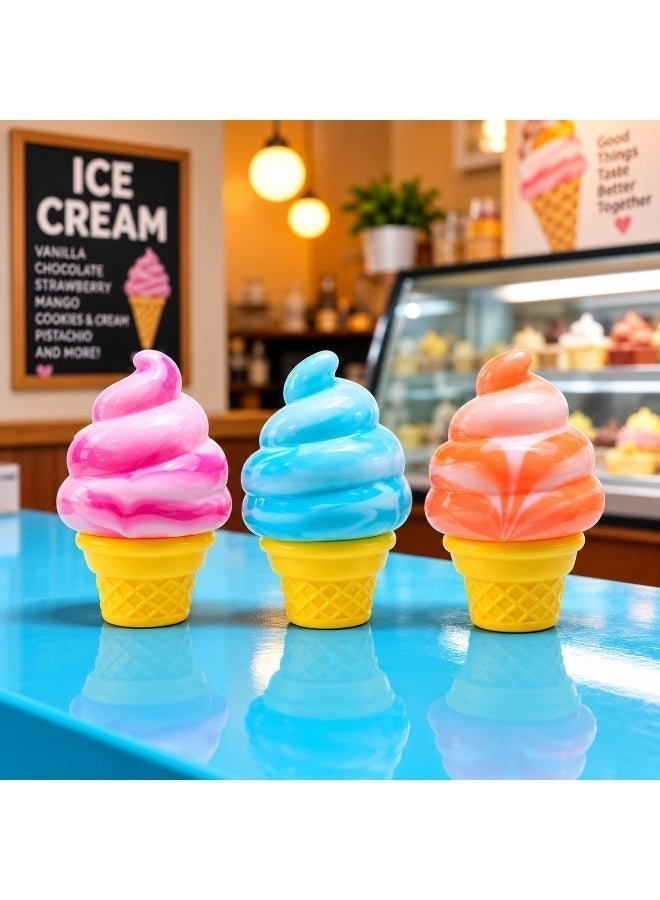 M.A&F's Schylling Needoh Ice Cream Cone - Sensory Squeeze Toy (Pink) - Image 5