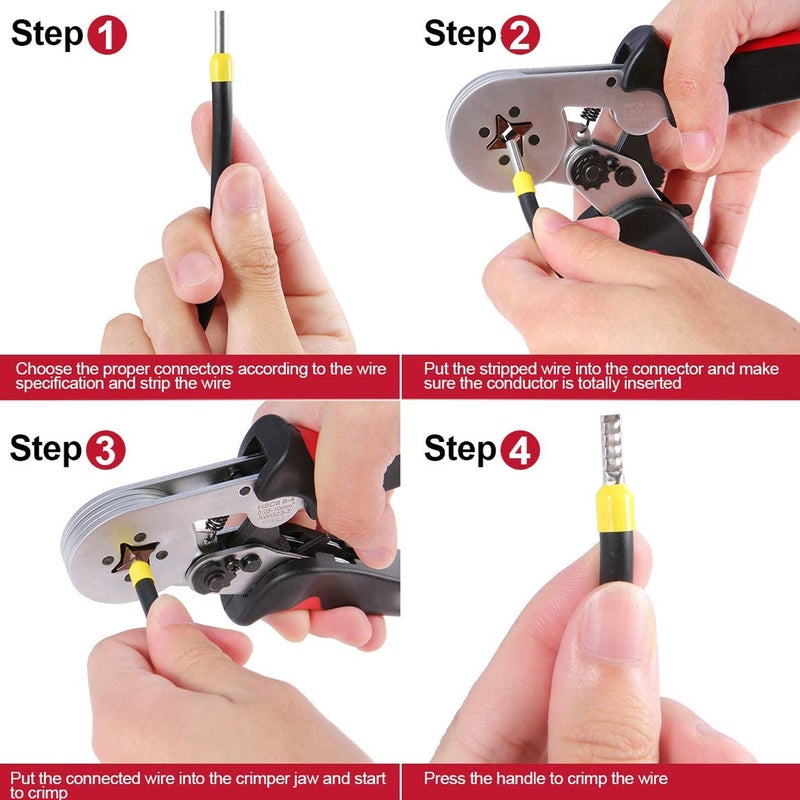 Chrome plating Ferrule Crimping Tool Kit（AWG 23-7） - Image 4
