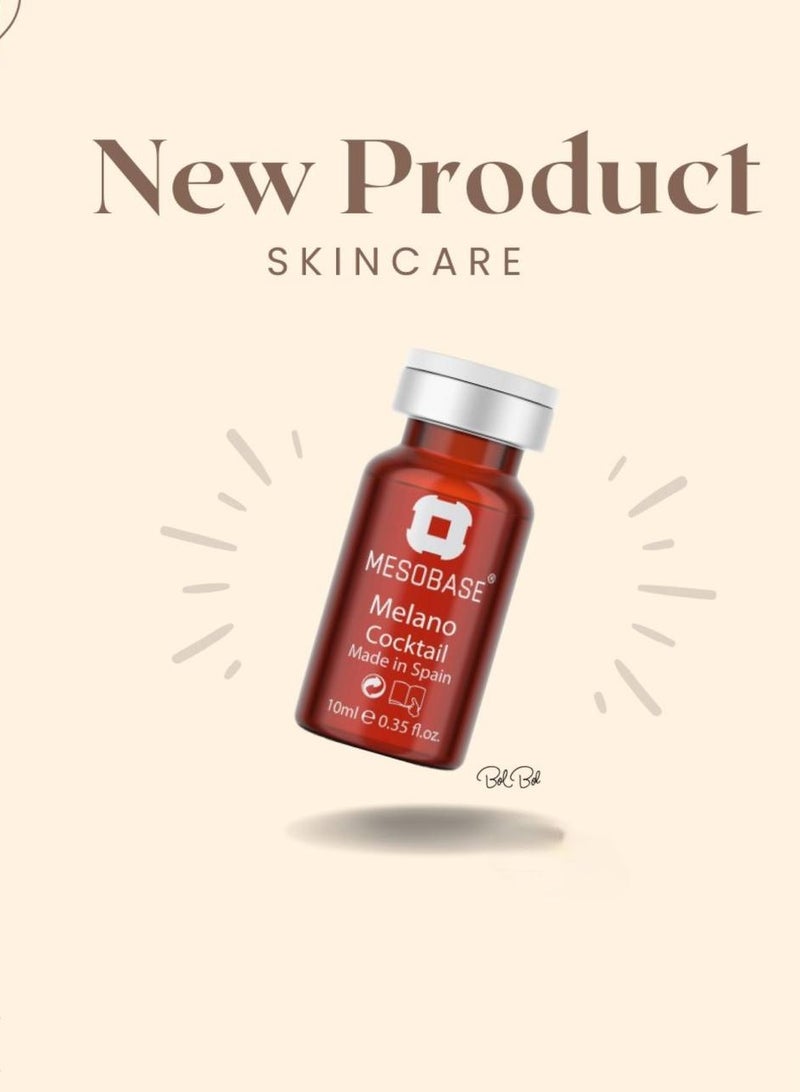 MESOBASE Melano Cocktail MesoBase Brand,Professional Serum Skin whitening Anti wrinkle,anti-aging, improve pigmentation effects,improve acne scars , Spanish,improve of photodamaged skin(1 pack 10 ml) - Image 5
