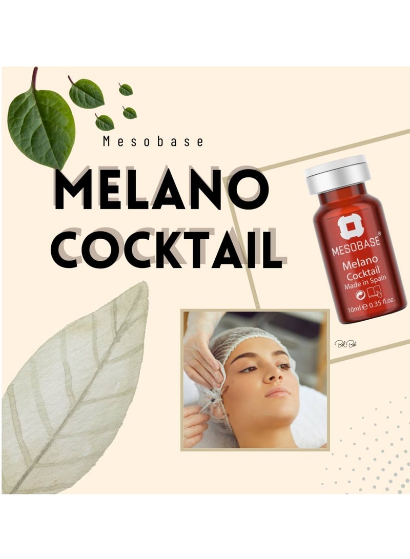 MESOBASE Melano Cocktail MesoBase Brand,Professional Serum Skin whitening Anti wrinkle,anti-aging, improve pigmentation effects,improve acne scars , Spanish,improve of photodamaged skin(1 pack 10 ml) - Image 4
