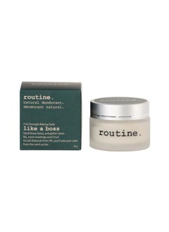 routine . Natural and Aluminum Free Deodorant (2 Fluid Oz.) for Women and Men | Like a Boss | Rose Geranium, Mandarin and Bergamot (Cream Jar Formula)  - Image 2