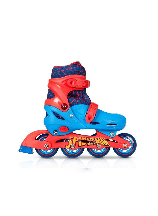 Spartan Spiderman Inline Skates for Kids Size S 31–34 | Durable Hardshell Boot with Soft Liner | 64mm PU CAST Wheels | ABEC‑7 Bearings | Adjustable Fit Marvel Skates – SP‑1022 - Image 3