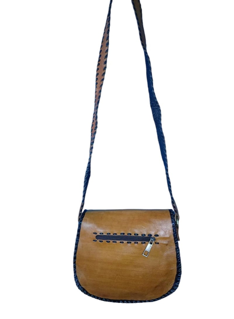 Sheer Fashionable Leather Crossbody Bag  - Image 3
