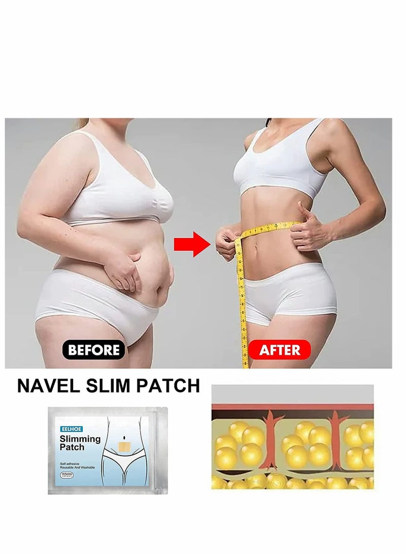 Excefore Parches para Bajar De Peso Rapido, 50 Pcs Parches para Adelgazar Cintura, Abdomen y Glúteos, Promueve el Metabolismo y la Quema de Grasa - Image 4