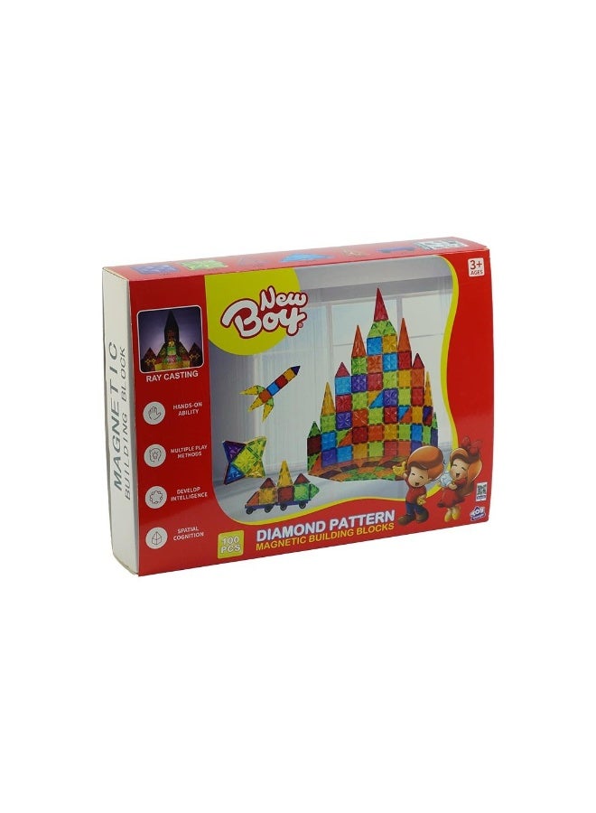 New Boy Magnetic Building Block (100pcs) - Image 1