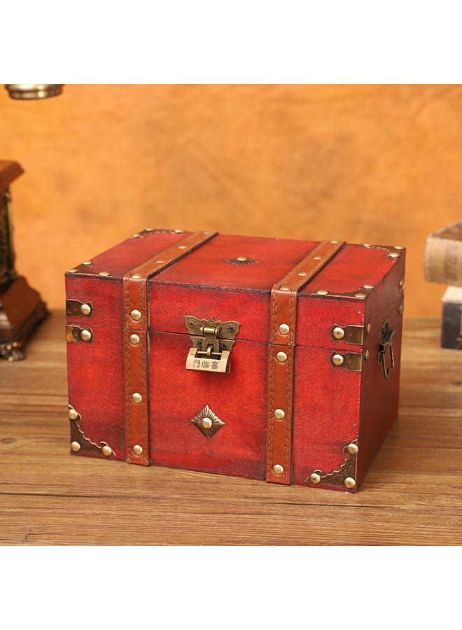 Bluejw European Style Retro Box Wooden Square Jewelry Box Wooden Retro Box Props Storage Crafts - Image 3