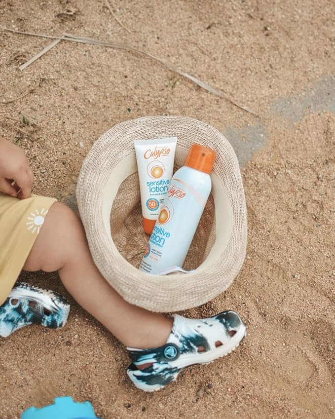 Calypso Sensitive Skin Face Sun Lotion SPF 50 Very High Protection Hypoallergenic Sunscreen Suitable for Kids Water Resistant 50ml - Image 5