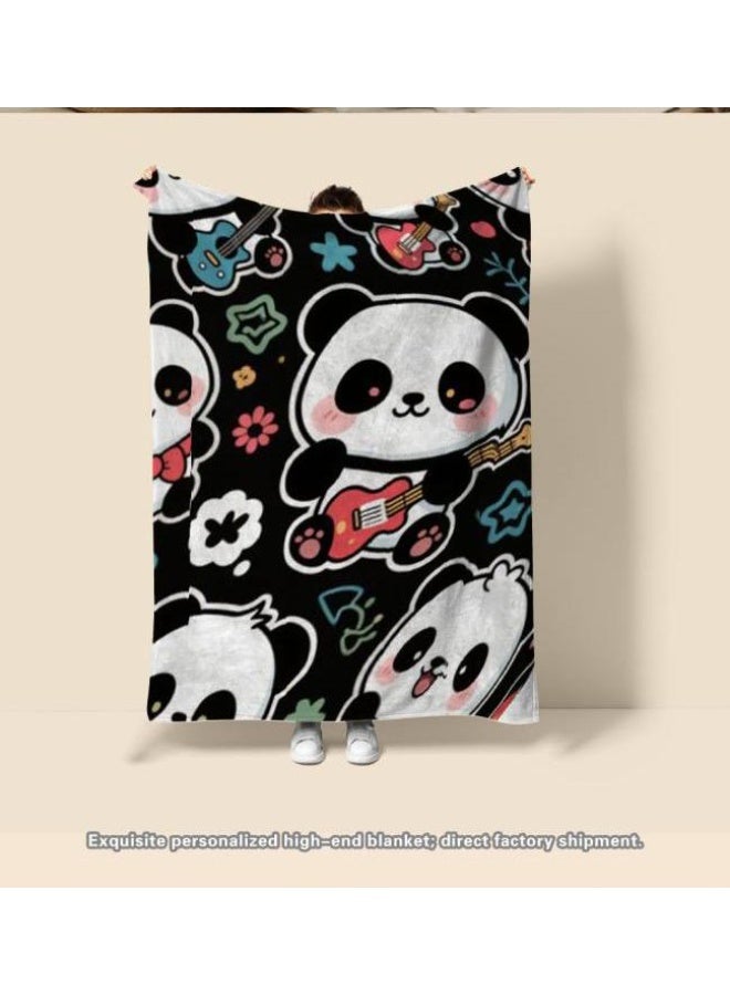 عام بطانية رقيقة من الفانيلا الكرتونية للأطفال والرضع (دافئة ومريحة، ومناسبة للنوم والألعاب) 70 سم * 100 سم - Image 1