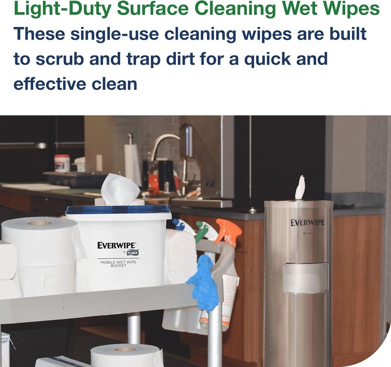 Tork إيفرويب من تورك مناديل تنظيف الأسطح الرطبة الخفيفة الحجم رول كبير أبيض W12 تنظف وتزيل الروائح 2 × 2500 مناديل 192816 - Image 4