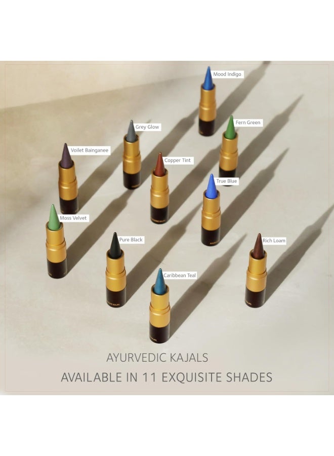 سول تري كحل SoulTree الأيورفيدي | كحل "فيوليت باينجاني" (Violet Bainganee) 012 | درجة اللون الأرجواني | مُعزز بـ 100% من السمن العضوي، وزيت اللوز، والكافور | يُهدئ العيون، ويمنحها شعوراً بالبرودة والتغذية | 3 غرام - Image 4