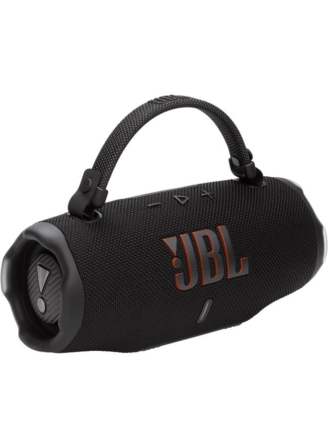 JBL Charge 6 - Portable Waterproof And Drop-Proof Bluetooth Speaker With Built-In Power Bank, Multi-Speaker Connection Via Auracast, Up To 28 Hours Playtime, Fast Charging, And Powerful Sound Black - Image 5