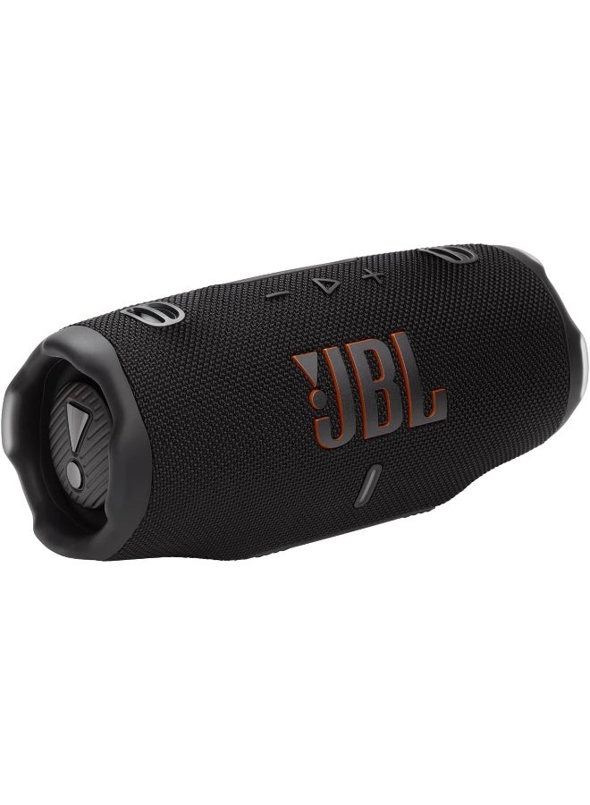 JBL Charge 6 - Portable Waterproof And Drop-Proof Bluetooth Speaker With Built-In Power Bank, Multi-Speaker Connection Via Auracast, Up To 28 Hours Playtime, Fast Charging, And Powerful Sound Black - Image 1