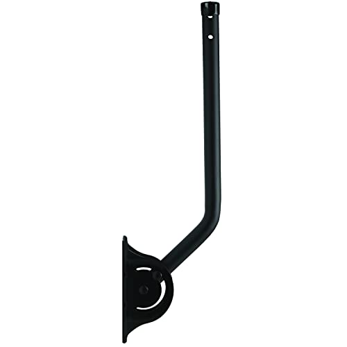 RCA TV Antenna Mount Universal Adjustable Outdoor and Attic TV Antenna Mast 188Inch Steel JPole with Adjustable Bracket Weatherproof Mounting Hardware Included Black VH119E