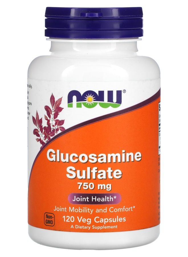 now Glucosamine Sulfate 750 mg 120 Veg Capsules