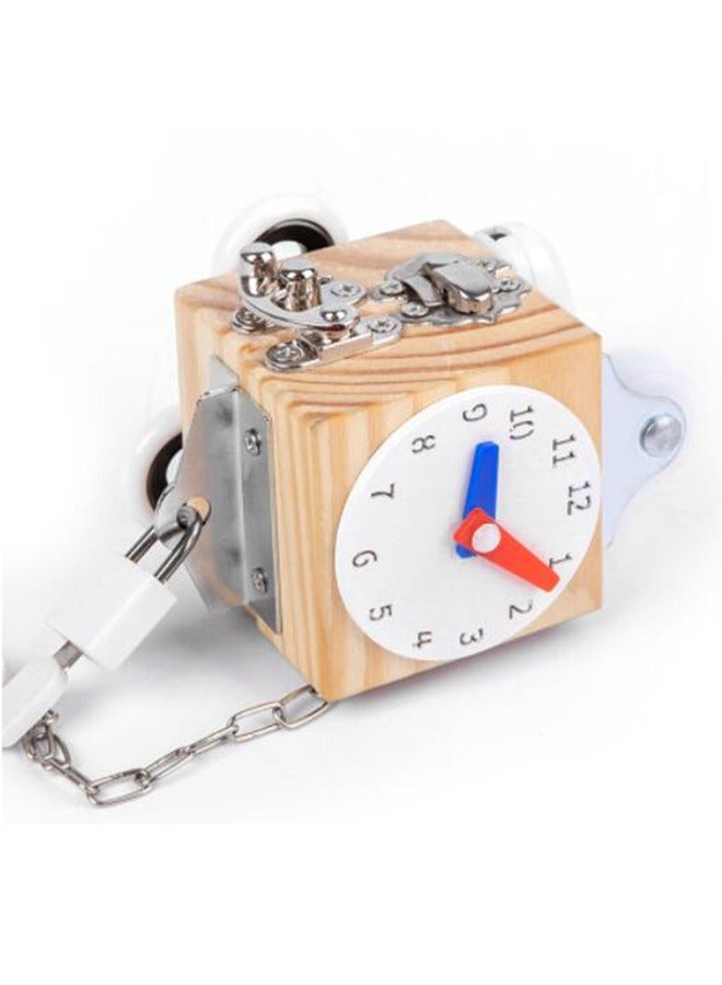 Beauenty Wooden Busy Board Activity Cube For Toddlers Kids Children - Image 1