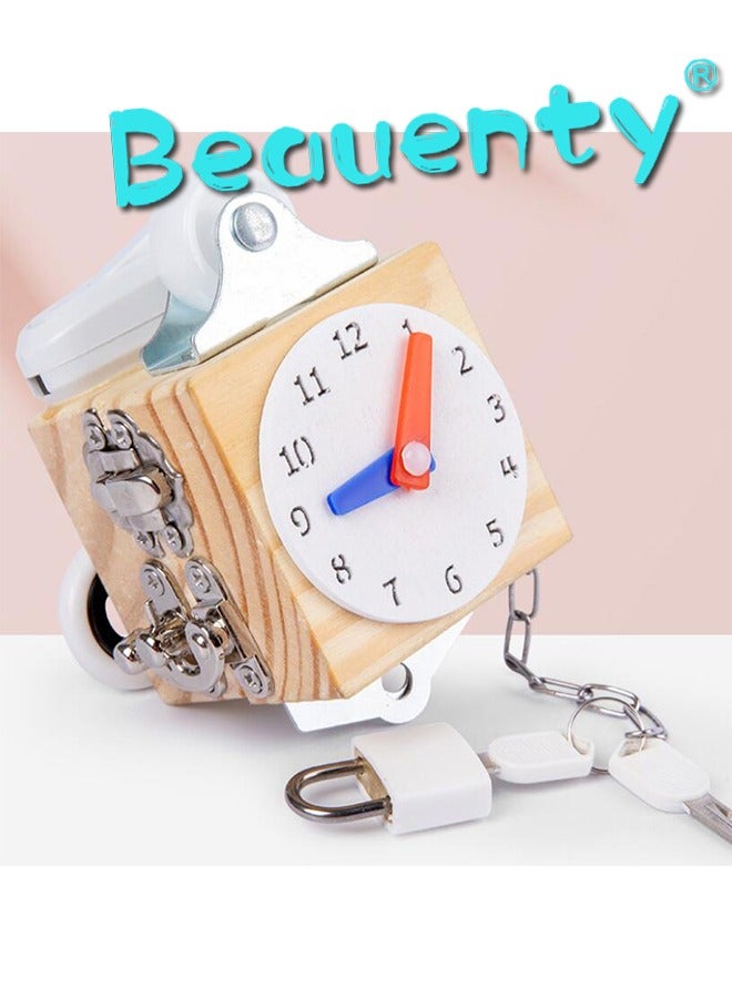 Beauenty Wooden Busy Board Activity Cube For Toddlers Kids Children - Image 2