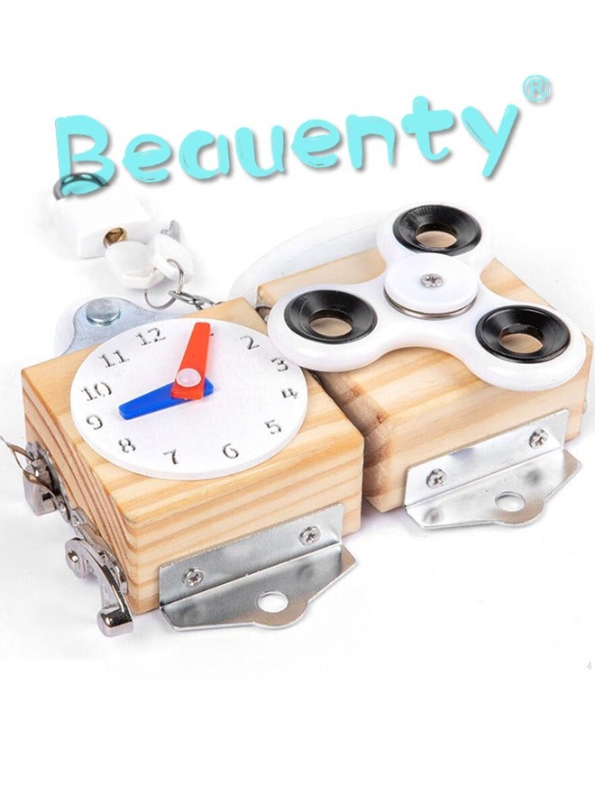 Beauenty Wooden Busy Board Activity Cube For Toddlers Kids Children - Image 3