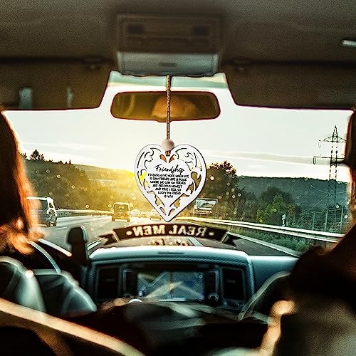FOKCBOCM Heart Hanging Ornament - Stainless Steel Friendship Gift for Women Friends - All Occasions - Image 4