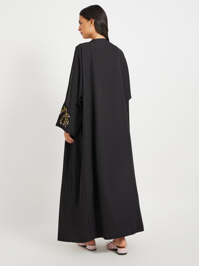 Styli Embroidered Sleeve Hem A-Line Kimonos - Image 5